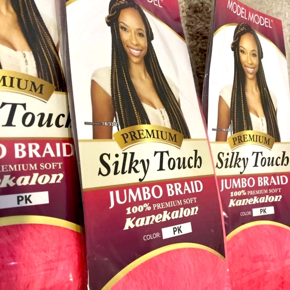 Silky Touch Jumbo Braid Hair - Neon Pink (4 Packs) 🩷